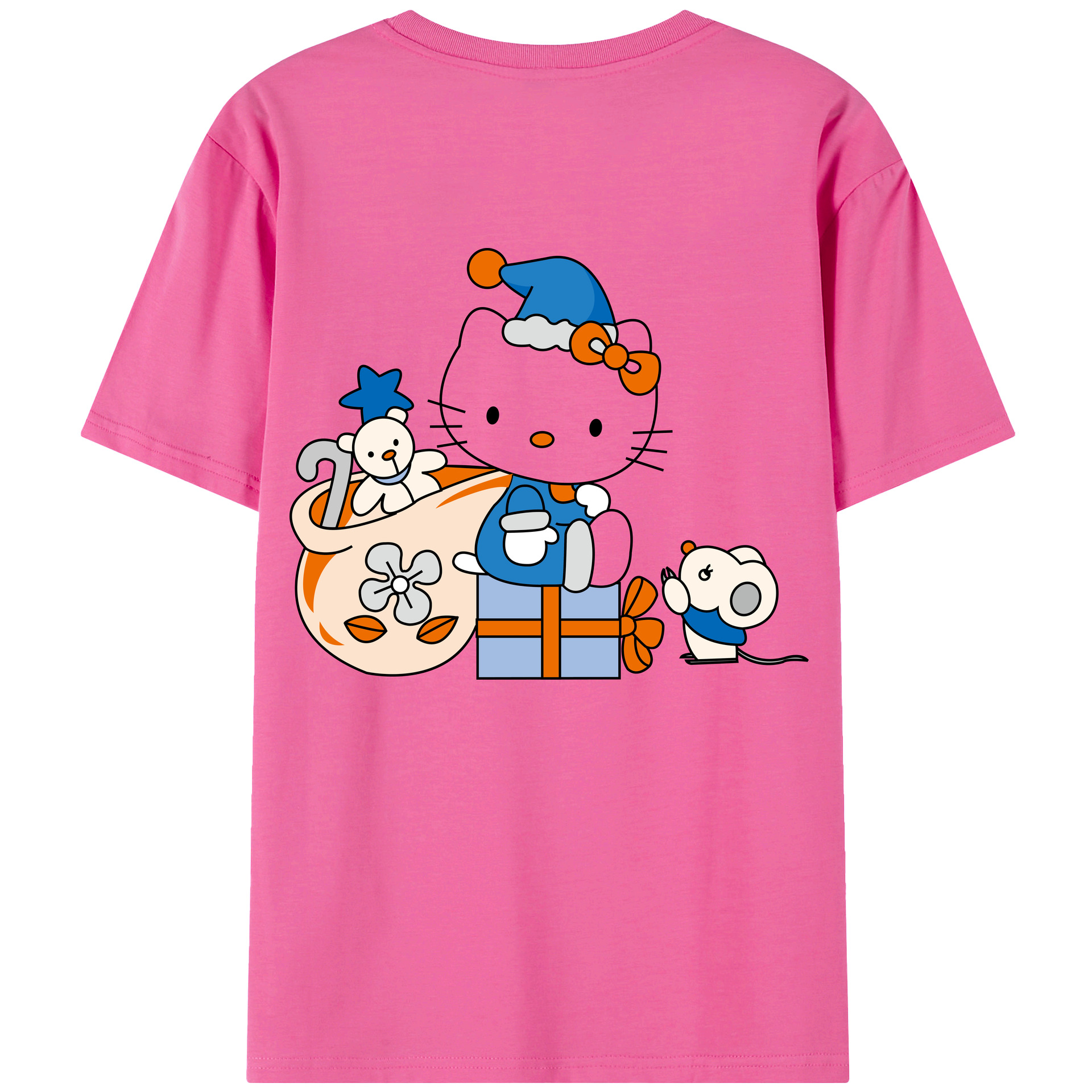 （画像用） Hello Kitty ハローキティ レディース半袖Tシャツ(バックプリント)